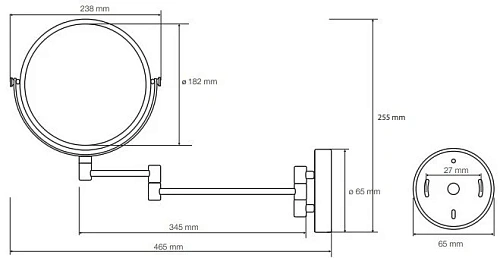 Зеркало косметическое Bemeta 112201518 Зеркало косметическое Bemeta 112201518