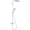 Картинка анонса товара «душевая система hansgrohe raindance select s showerpipe 240 1jet powderrain с термостатом 27633000»