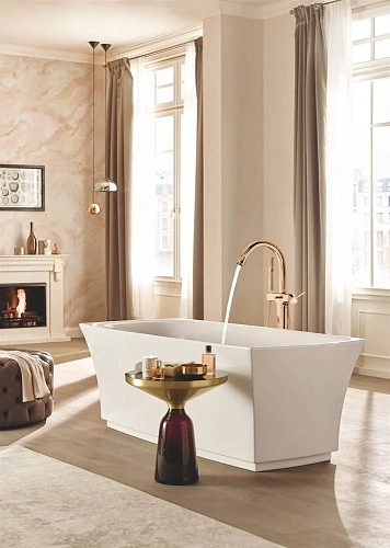 Смеситель для ванны GROHE Grandera, напольный, теплый закат глянец (23318DA0) Смеситель для ванны GROHE Grandera, напольный, теплый закат глянец (23318DA0)