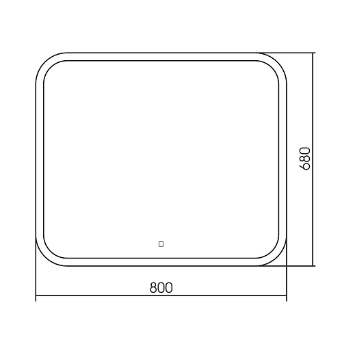 Зеркало ABBER See AG6109S-0.8 с подсветкой, сенсор, диммер Зеркало ABBER See AG6109S-0.8 с подсветкой, сенсор, диммер