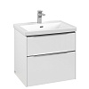 Картинка анонса товара «тумба под раковину villeroy &amp; boch subway 3.0 с подсветкой pure white / pure white c576l0vf»
