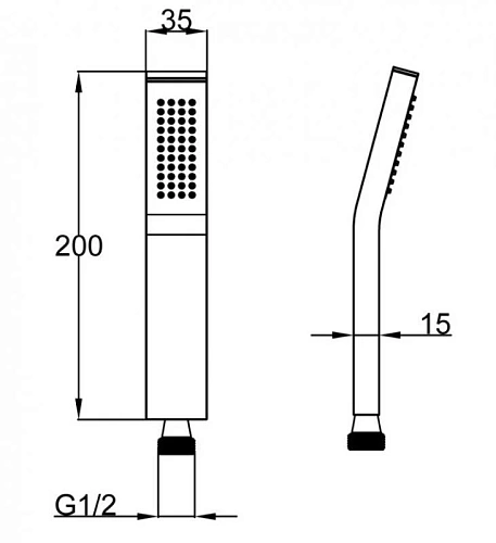 Душевая лейка BelBagno ARLIE ARL-D1C-CRM хром Душевая лейка BelBagno ARLIE ARL-D1C-CRM хром