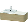 Картинка анонса товара «тумба под раковину duravit happy d.2 plus hp4942l7171 подвесная 130 см средиземноморский дуб»