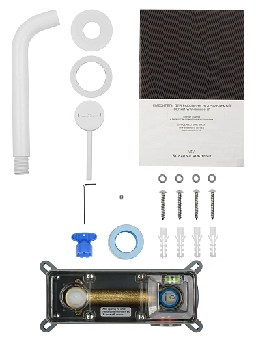 Смеситель для раковины Wonzon & Woghand STICK встраиваемый, белый матовый (WW-88869017-MW) Смеситель для раковины Wonzon & Woghand STICK встраиваемый, белый матовый (WW-88869017-MW)