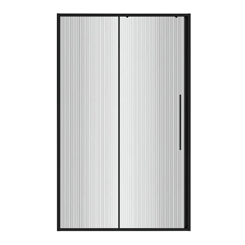 Душевая дверь Niagara Nova NG-84-L11FHB (110х195) черный матовый, раздвижная влево, стекло рифленое Душевая дверь Niagara Nova NG-84-L11FHB (110х195) черный матовый, раздвижная влево, стекло рифленое