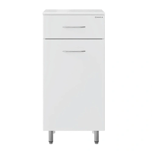 Тумба Onika Каприз 40 см 404013 напольный, белый, правый Тумба Onika Каприз 40 см 404013 напольный, белый, правый