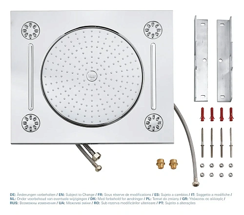 Верхний душ GROHE Rainshower F-series 381x456 мм, хром (27939001) Верхний душ GROHE Rainshower F-series 381x456 мм, хром (27939001)