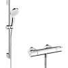 Душевой гарнитур Hansgrohe Crometta Vario/Ecostat 1001 CL Combi 27812400 0.65 м, белый/хром Душевой гарнитур Hansgrohe Crometta Vario/Ecostat 1001 CL Combi 27812400 0.65 м, белый/хром