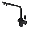 Картинка анонса товара «смеситель для кухни kaiser decor 40144-12 black sandbeige под фильтр»