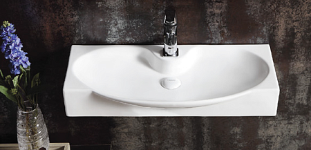 Раковина CeramaLux STR4282A накладная/подвесная, белый