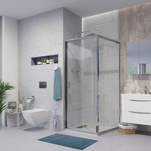 Душевой уголок Niagara Nova NG-62-8A-A100 (80x100x195) прямоугольная, дверь раздвижная Душевой уголок Niagara Nova NG-62-8A-A100 (80x100x195) прямоугольная, дверь раздвижная