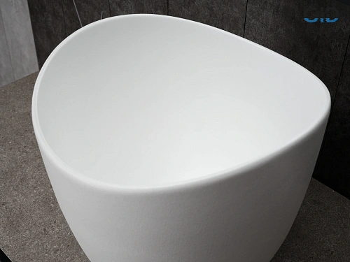 Раковина Gid N9303wg 51221 накладная белый матовый / белый графит 36x36x32 Раковина Gid N9303wg 51221 накладная белый матовый / белый графит 36x36x32