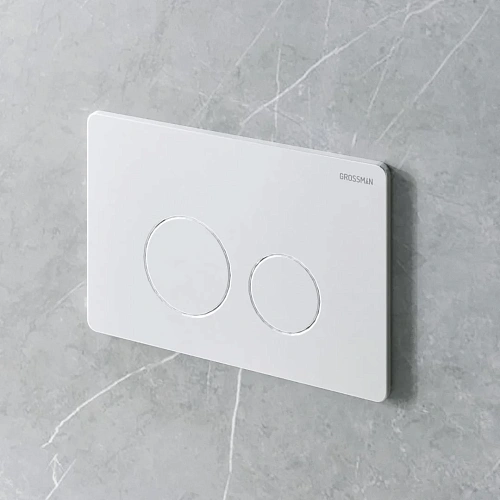 Клавиша смыва GROSSMAN Style 700.K31.05.01M.01M белый матовый Клавиша смыва GROSSMAN Style 700.K31.05.01M.01M белый матовый