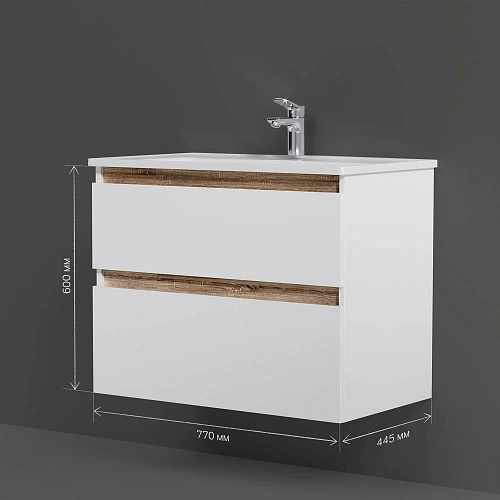 Тумба под раковину AM.PM X-Joy M85AFHX0802WG подвесная, 80 см, белый Тумба под раковину AM.PM X-Joy M85AFHX0802WG подвесная, 80 см, белый