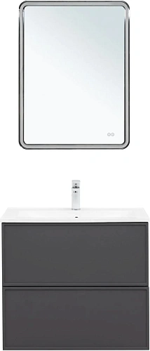 Тумба под раковину Aquanet Арт 75 ясень графит 00329064 напольная/подвесная Тумба под раковину Aquanet Арт 75 ясень графит 00329064 напольная/подвесная