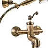 Смеситель для ванны Paini Duomo 88F3105 с душевым гарнитуром, старая бронза 88F31052SKM Смеситель для ванны Paini Duomo 88F3105 с душевым гарнитуром, старая бронза 88F31052SKM