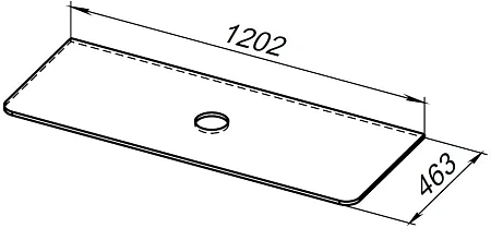 Столешница Allen Brau Paris 120 1.36016.ON акриловый камень оникс Столешница Allen Brau Paris 120 1.36016.ON акриловый камень оникс