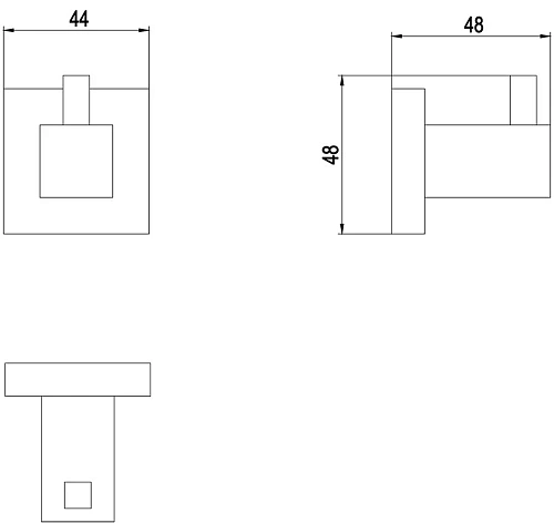 Крючок Timo Selene 17011/17 золото матовое Крючок Timo Selene 17011/17 золото матовое