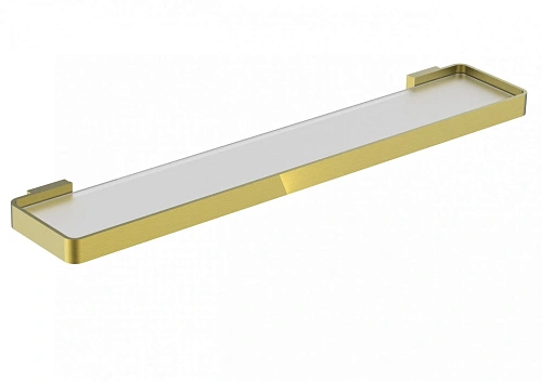 Полка Wonzon & Woghand стеклянная, брашированное золото (WW-8327A-BG) Полка Wonzon & Woghand стеклянная, брашированное золото (WW-8327A-BG)