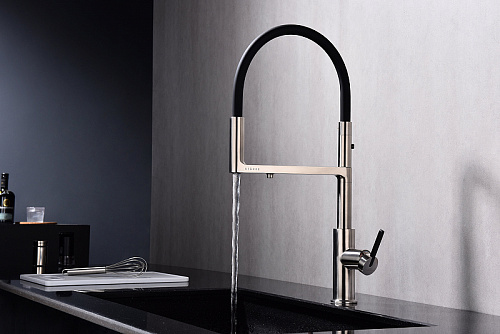 Смеситель для кухни Paulmark TORNADO брашированная сталь To213402-BS Смеситель для кухни Paulmark TORNADO брашированная сталь To213402-BS