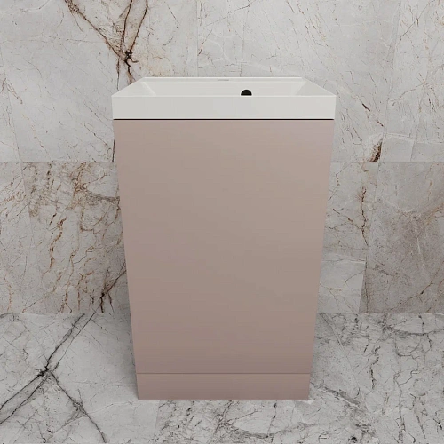 Тумба под раковину Style Line МОНО 50 см ЛС-00002453 напольная, санд пудровый Тумба под раковину Style Line МОНО 50 см ЛС-00002453 напольная, санд пудровый