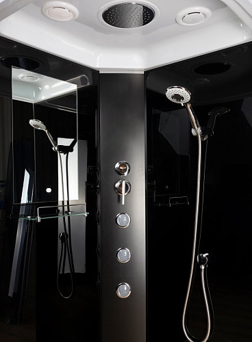 Душевая кабина Niagara Classic NG-6508-14G (900х900х2150) высокий поддон (40см) стекло тонированное алюминиевый черный 65081434G Душевая кабина Niagara Classic NG-6508-14G (900х900х2150) высокий поддон (40см) стекло тонированное алюминиевый черный 65081434G