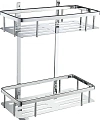Полка Wonzon & Woghand 2-х ярусная, хром (WW-4141) Полка Wonzon & Woghand 2-х ярусная, хром (WW-4141)