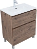 Тумба с раковиной Aquanet Алвита new 70 00345678 напольная дуб веллингтон табак