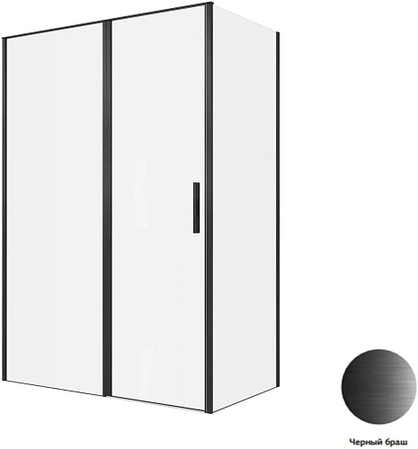 Душевой уголок Allen Brau Priority 140x80 3.31036.BBA + 3.31042.BBA черный браш Душевой уголок Allen Brau Priority 140x80 3.31036.BBA + 3.31042.BBA черный браш