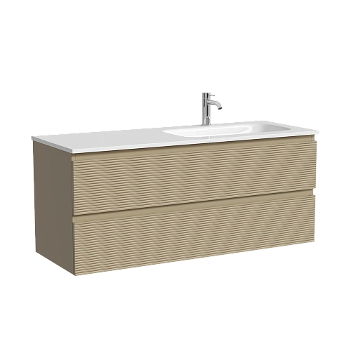 Тумба под раковину SANCOS Folk FL120RCP правая 1190х445х500 капучино, подвесная Тумба под раковину SANCOS Folk FL120RCP правая 1190х445х500 капучино, подвесная