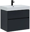 Тумба под раковину Aquanet Бруклин 70 антрацит матовый 00310141 Тумба под раковину Aquanet Бруклин 70 антрацит матовый 00310141