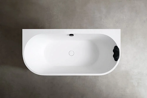 Ванна из искусственного камня ABBER AM9916BW 170x80 универсальная, черно-белая матовая, композитный камень Rock Ванна из искусственного камня ABBER AM9916BW 170x80 универсальная, черно-белая матовая, композитный камень Rock
