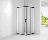 Душевой уголок CEZARES ECO-O-A-2-90-C-NERO 90x90см стекло прозрачное, профиль черный