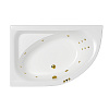 Акриловая ванна WHITECROSS Aquarella 170x110 левая &quot;SMART&quot; золото 0108.170110.100.SMART.GL