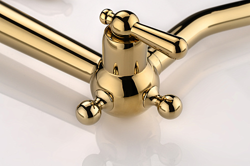 Смеситель для кухни Paulmark Retro золото Re213226-G Смеситель для кухни Paulmark Retro золото Re213226-G