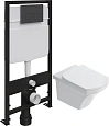 Комплект Унитаз подвесной STWORKI Хальмстад SETK2804-0606-001-1-6000 с микролифтом + Система инсталл 560226 Комплект Унитаз подвесной STWORKI Хальмстад SETK2804-0606-001-1-6000 с микролифтом + Система инсталл 560226