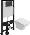 Комплект Унитаз подвесной STWORKI Хальмстад SETK2804-0606-001-1-6000 с микролифтом + Система инсталл 560226 Комплект Унитаз подвесной STWORKI Хальмстад SETK2804-0606-001-1-6000 с микролифтом + Система инсталл 560226