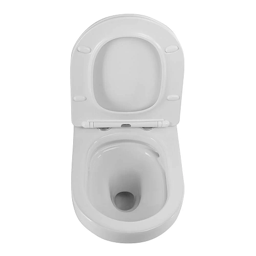 Унитаз подвесной CEZARES DUET CZR-2462-TH-TOR/CZR-870-SC безободковый с сиденьем Унитаз подвесной CEZARES DUET CZR-2462-TH-TOR/CZR-870-SC безободковый с сиденьем