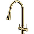 Смеситель для кухни Paulmark Lange золото La214212-G Смеситель для кухни Paulmark Lange золото La214212-G