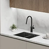 Смеситель для кухни Sancos Grand SC4002MB с вытяжным изливом, черный матовый Смеситель для кухни Sancos Grand SC4002MB с вытяжным изливом, черный матовый