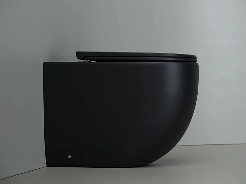 Унитаз приставной Ceramica Nova METROPOL CN4004MB черный матовый Унитаз приставной Ceramica Nova METROPOL CN4004MB черный матовый
