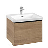 Картинка анонса товара «тумба под раковину villeroy &amp; boch subway 3.0 с подсветкой nordic oak / nordic oak c577l1vj»