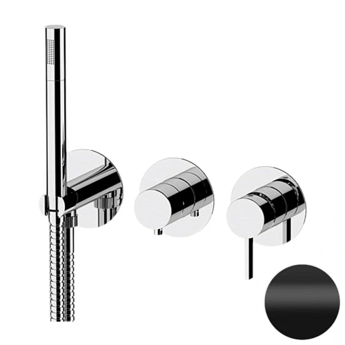 Смеситель для душа Remer Metrica MC97D2PNO, черный матовый Смеситель для душа Remer Metrica MC97D2PNO, черный матовый