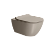 Унитаз подвесной GSI PURA безободковый Swirlflush серый беж матовый (881505) без сиденья Унитаз подвесной GSI PURA безободковый Swirlflush серый беж матовый (881505) без сиденья