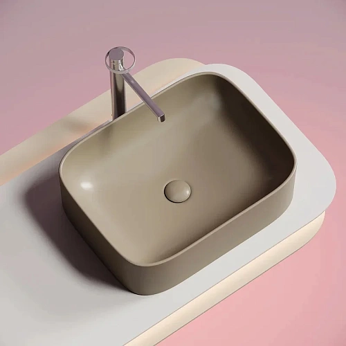 Раковина Ceramica Nova ELEMENT CN6052MC Капучино матовый накладная Раковина Ceramica Nova ELEMENT CN6052MC Капучино матовый накладная