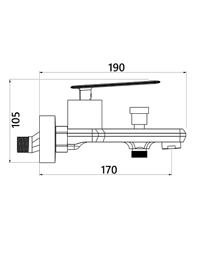Смеситель для ванны Orange LINE M06-100cr Смеситель для ванны Orange LINE M06-100cr