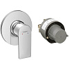 Картинка анонса товара «смеситель для душа hansgrohe rebris e, скрытого монтажа, в комплекте со скрытой частью 72658000, хро»