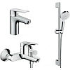 Комплект смесителей Hansgrohe SET Logis E 70 (a) с душевым гарнитуром HG-PR-1.