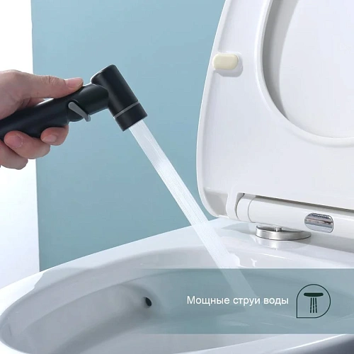 Смеситель для раковины Splenka S05.12.06 с гигиеническим душем, черный Смеситель для раковины Splenka S05.12.06 с гигиеническим душем, черный