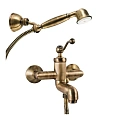 Смеситель для ванны Paini Duomo 88F3105KM с аксессуаром, старая бронза Смеситель для ванны Paini Duomo 88F3105KM с аксессуаром, старая бронза